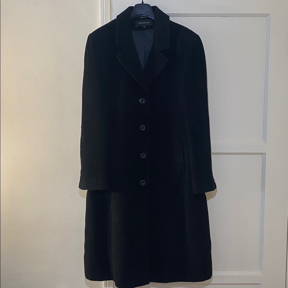 Jones New York Classic Black Coat